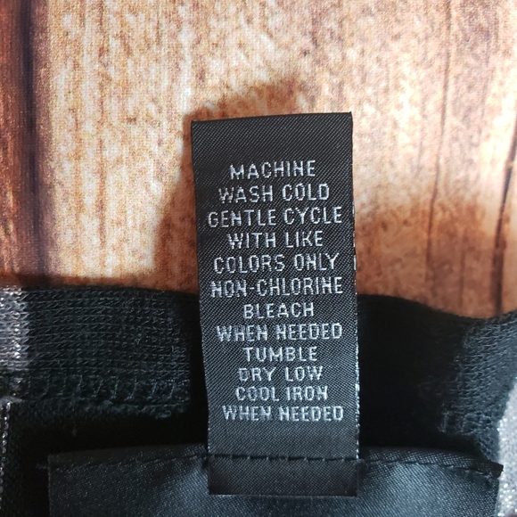 NWOT INC Black Stripe Sweater Cardigan 2 In 1 Women’s Size M - Picture 10 of 10